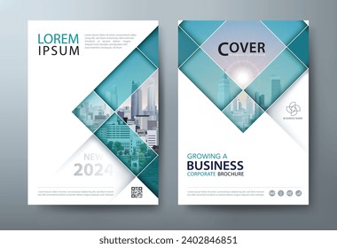 Annual report brochure flyer design template vector, Leaflet, presentation book cover templates