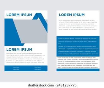 Annual report brochure flyer design template vector, Leaflet, presentation book cover templates.