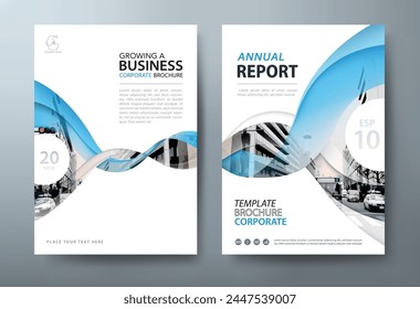 annual report brochure flyer design template, Leaflet cover presentation, book cover