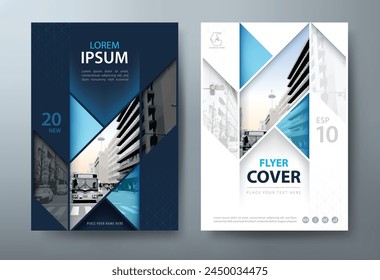 Annual report brochure flyer design template vector, Leaflet presentation, book cover.