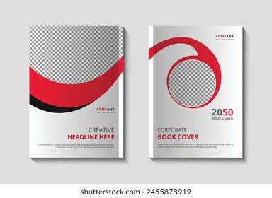 Annual report brochure flyer design template, Leaflet, presentation book cover templates, layout in A4 size