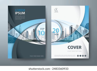 Annual report brochure flyer design, Leaflet presentation, book cover templates.