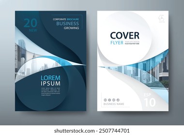 Annual report brochure flyer design template vector, Leaflet, presentation book cover templates, layout in A4 size