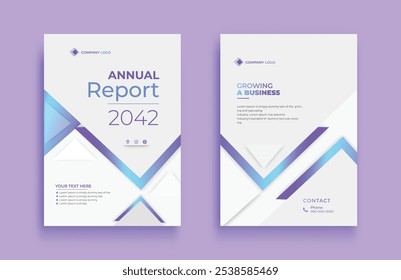 Annual report brochure, flyer design, Leaflet cover presentation. stylish professional book cover templates