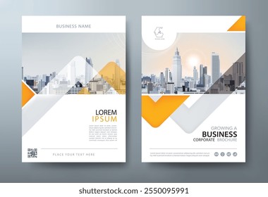 Annual report brochure flyer design, Leaflet presentation, book cover templates.