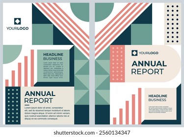 Annual report brochure flyer design template vector, Leaflet, presentation book cover templates