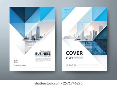 Annual report brochure flyer design template vector, Leaflet, presentation book cover templates