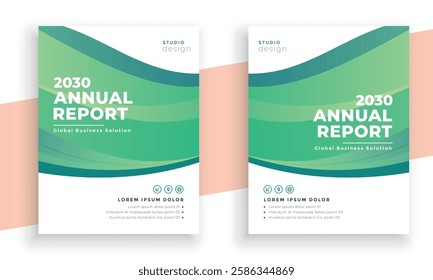 annual report brochure flyer design template, Leaflet cover presentation, book cover
