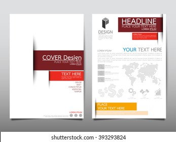 Annual report brochure flyer design template vector, Leaflet cover presentation abstract rectangle background, layout in A4 size