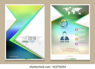 Annual report brochure flyer design template vector, Leaflet cover presentation abstract technology background, layout in A4 size. Vector illustration. 