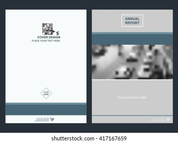 Annual report brochure flyer design template vector, Leaflet cover presentation abstract flat background, layout in A4 size 