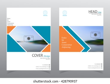 Annual report brochure Flyer design Layout template, size A4, Leaflet cover presentation