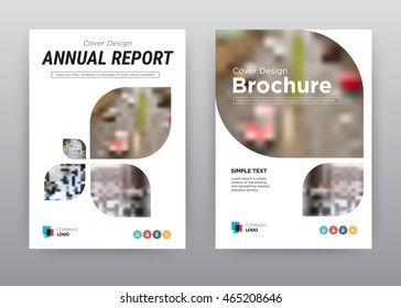 Annual report brochure flyer design template vector, Leaflet cover presentation abstract flat background, layout in A4 size