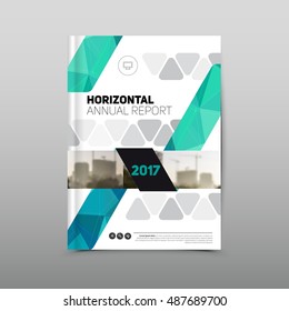 Annual report brochure flyer design template, vector, Leaflet cover presentation abstract background