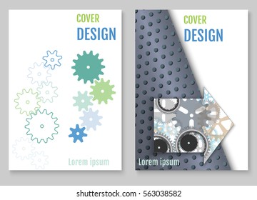 Annual report brochure flyer design template vector, Leaflet cover presentation abstract flat background