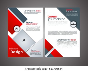 annual report brochure flyer design template vector, Leaflet cover presentation abstract geometric background, layout in A4 size