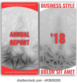  annual report brochure flyer design template vector, Leaflet cover presentation abstract  background, layout in A4 size