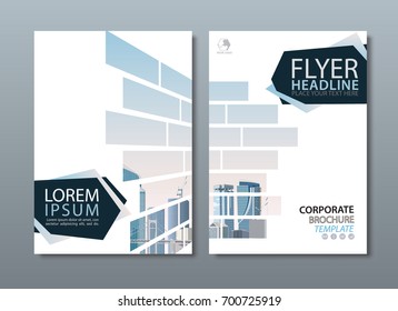 Annual report brochure flyer design template vector, Leaflet cover presentation, book cover templates, layout in A4 size.