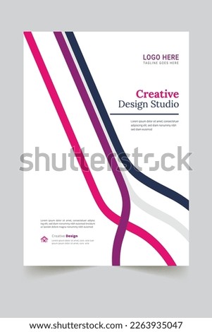 Annual report brochure flyer design template Leaflet, presentation book cover templates