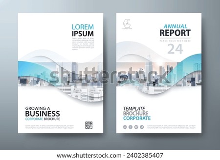 annual report brochure flyer design template, Leaflet cover presentation, book cover
