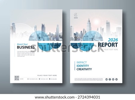 Annual report brochure flyer design template vector, Leaflet presentation, book cover, layout in A4 size