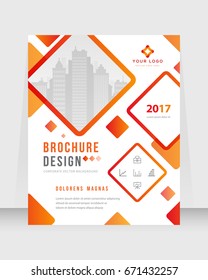 Annual report, brochure, flyer, magazine abstract background, red cover, size template A4. Corporate Presentation, Poster, Website, Portfolio, Banner, Color Book
