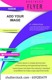 Annual report brochure flyer pattern design vector, flyer presentation cover abstract abstract background, layout A4 format