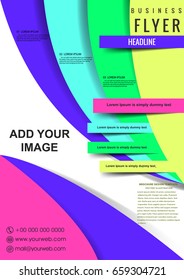 Annual report brochure flyer pattern design vector, flyer presentation cover abstract abstract background, layout A4 format