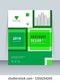 Annual report brochure flyer template vector design. Leaflet cover presentation abstract background.