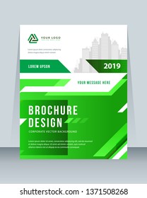 Annual report brochure flyer template vector design. Leaflet cover presentation abstract background.