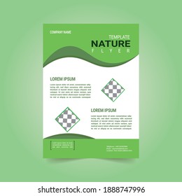 Annual report brochure flyer template, green cover design, cosmetics, spa. Vector Summer Beach Party Flyer Design.