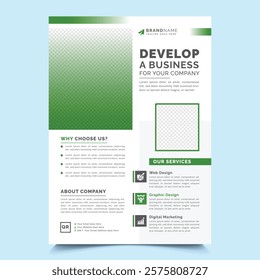 Annual report brochure flyer template, business advertisement, magazine ads, catalog vector layout in A4 size paper