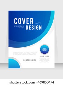 Annual report brochure flyer template vector design. Leaflet cover presentation abstract background.