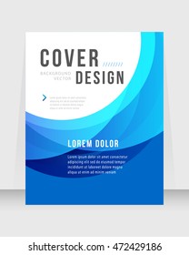 Annual report brochure flyer template vector design. Leaflet cover presentation abstract background.