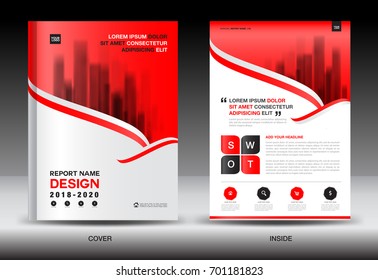 Annual report brochure flyer template, white cover design, business flyer advertisement, magazine ads, catalog, book, infographics element vector layout in A4 size