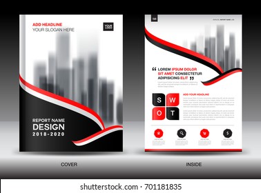Annual report brochure flyer template, Yellow cover design, business flyer advertisement, magazine ads, catalog, book, infographics element vector layout in A4 size