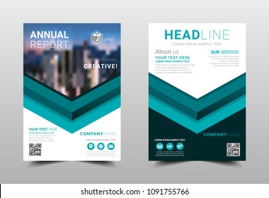 Annual report brochure layout design template, Leaflet advertising, poster, magazine, Business Financial for background, Empty copy space, Flat style vector illustration artwork A4 size.