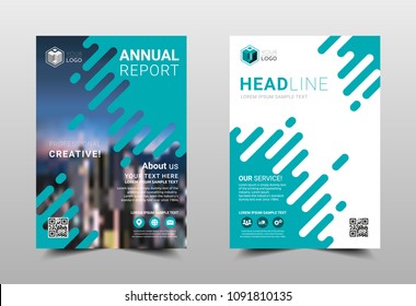 Annual report brochure layout design template, Leaflet advertising, poster, magazine, Business Financial for background, Empty copy space, Flat style vector illustration artwork A4 size.