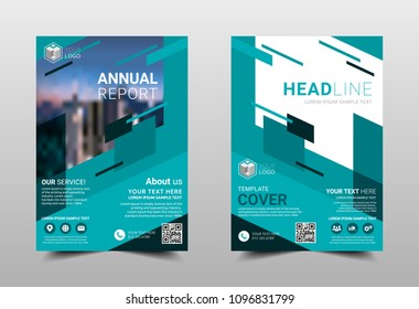 Annual report brochure layout design template, Leaflet advertising, poster, magazine, Business Financial for background, Empty copy space, Flat style vector illustration artwork A4 size.