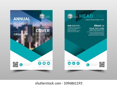 Annual report brochure layout design template, Leaflet advertising, poster, magazine, Business Financial for background, Empty copy space, Flat style vector illustration artwork A4 size.
