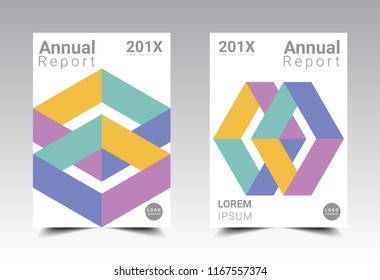 Annual report brochure layout design template, Leaflet advertising, poster, magazine, cool background, Flat style vector illustration artwork A4 size.