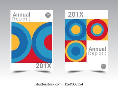 Annual report brochure layout design template, Leaflet advertising, poster, magazine, cool background, Flat style vector illustration artwork A4 size.