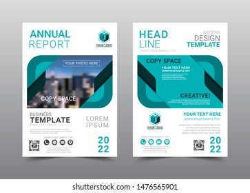 Annual report brochure layout design template, Leaflet advertising, poster, magazine, Business Financial for background, Empty copy space, Flat style vector illustration artwork A4 size.