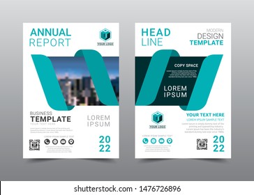 Annual report brochure layout design template, Leaflet advertising, poster, magazine, Business Financial for background, Empty copy space, Flat style vector illustration artwork A4 size.