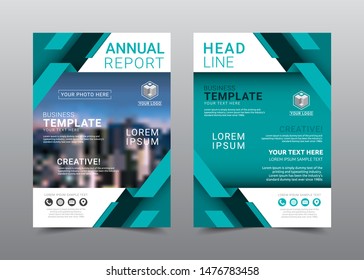 Annual report brochure layout design template, Leaflet advertising, poster, magazine, Business Financial for background, Empty copy space, Flat style vector illustration artwork A4 size.