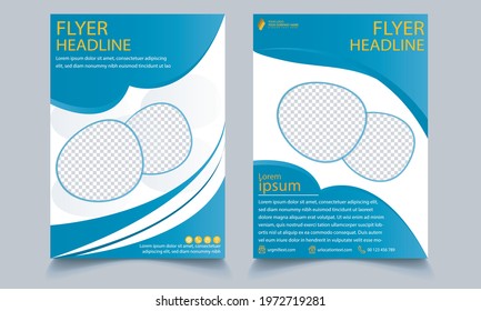 Annual report brochure layout design template, abstract multicolored leaflet cover presentation in A4 size, abstract background of geometric vector layout, modern style