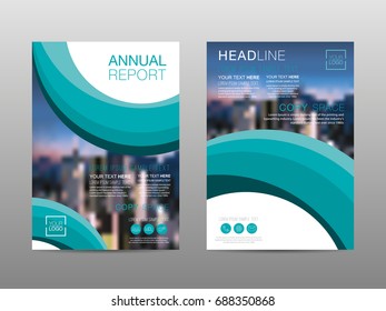 Annual report brochure layout design template, Leaflet advertising, poster, magazine, Business Financial for background, Empty copy space, Flat style vector illustration artwork A4 size.