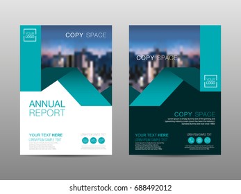 Annual report brochure layout design template, Leaflet advertising, poster, magazine, Business Financial for background, Empty copy space, Flat style vector illustration artwork A4 size.