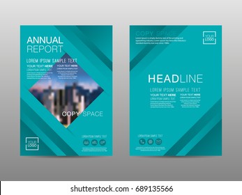 Annual report brochure layout design template, Leaflet advertising, poster, magazine, Business Financial for background, Empty copy space, Flat style vector illustration artwork A4 size.