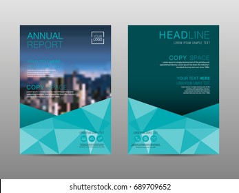 Annual report brochure layout design template, Leaflet advertising, poster, magazine, Business Financial for background, Empty copy space, Flat style vector illustration artwork A4 size.